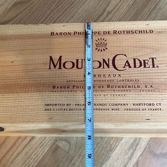 Vintage Wood Wine Box - Picture 10 of 10